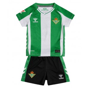 Fotbalové Dres Real Betis Dětské Domácí Oblečení 2025-26 Krátký Rukáv (+ trenýrky)